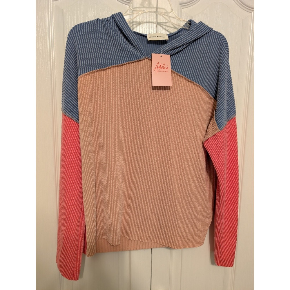 New LOVELY ❤️MELODY Stay Tuned HOODED TOP Medium